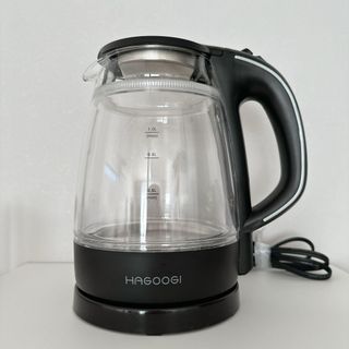 ティファール(T-fal)の【美品】HAGOOGI ハゴオギ 電気ケトル 1L ブラック　(電気ケトル)