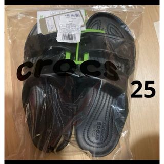 クロックス(crocs)のcrocs 25 ブラック　サンダル　クロックス(サンダル)