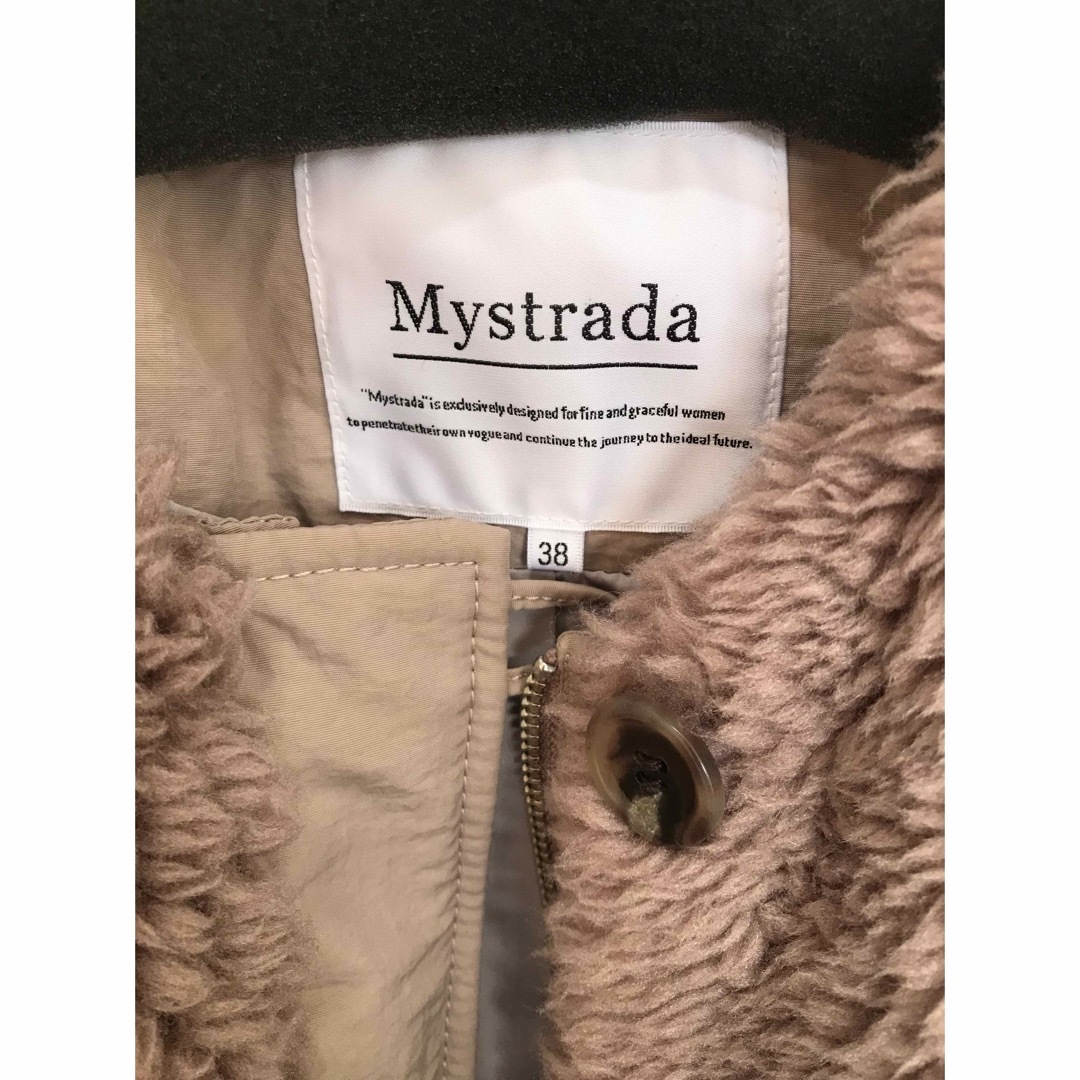 Mystrada(マイストラーダ)のマイストラーダ   ボアコンビブルゾン レディースのジャケット/アウター(ブルゾン)の商品写真