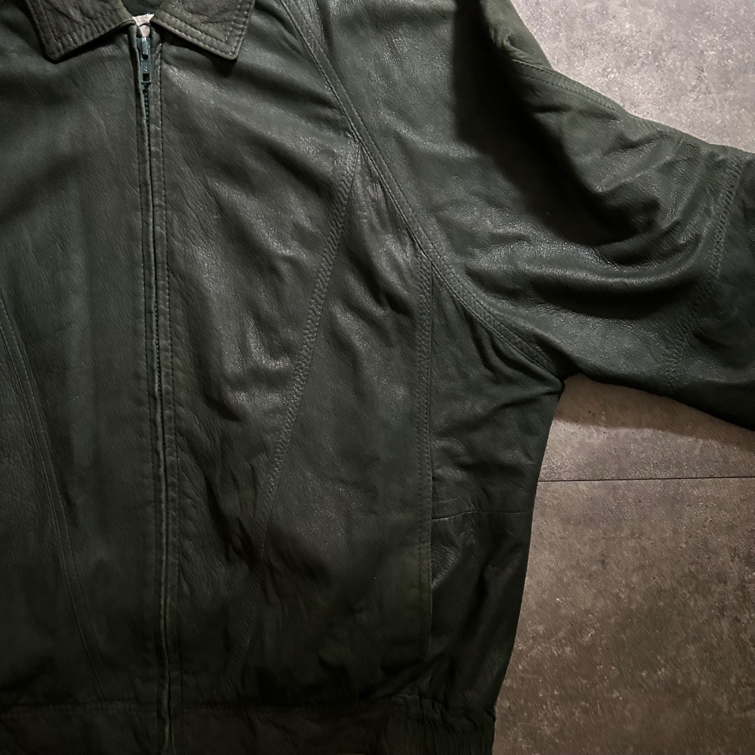 80s remy レザージャケット USA製 ダークグリーン 42の通販 by 80s remy レザージャケット USA製 ダークグリーン 42の通販 by