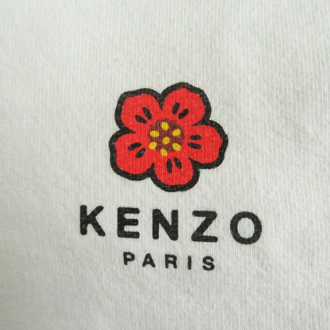 KENZO(ケンゾー)の美品□22SS KENZO/ケンゾー Boke Flower ロゴプリント コットン プルオーバー スウェットパーカー/フーディー アイボリー M 正規品 メンズ メンズのトップス(パーカー)の商品写真