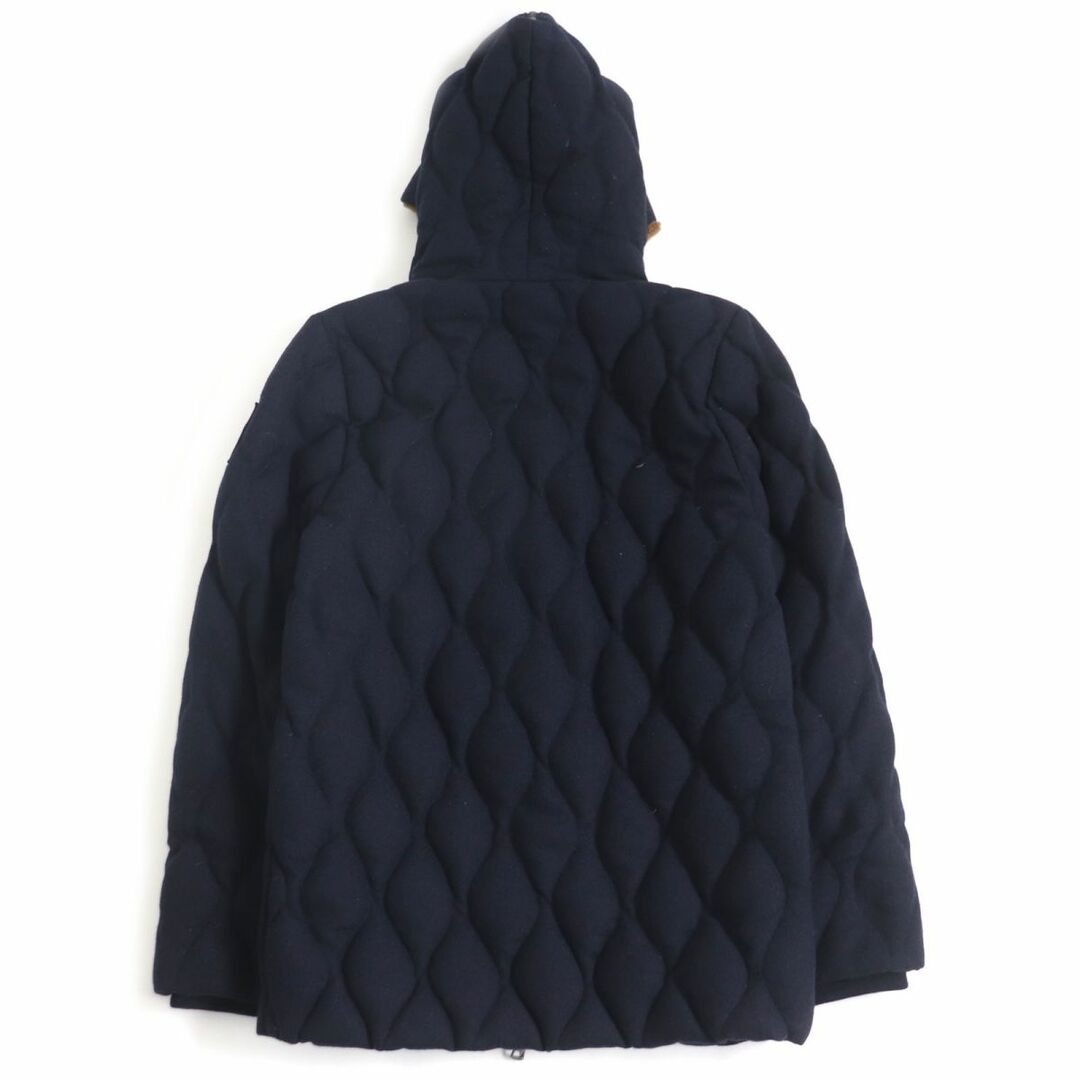 MONCLER(モンクレール)の良品□MONCLER/モンクレール PATRICE フード裏ムートン WZIP フーデッド キルティング ダウンジャケット/コート ネイビー 0 正規品 メンズ メンズのジャケット/アウター(ダウンジャケット)の商品写真