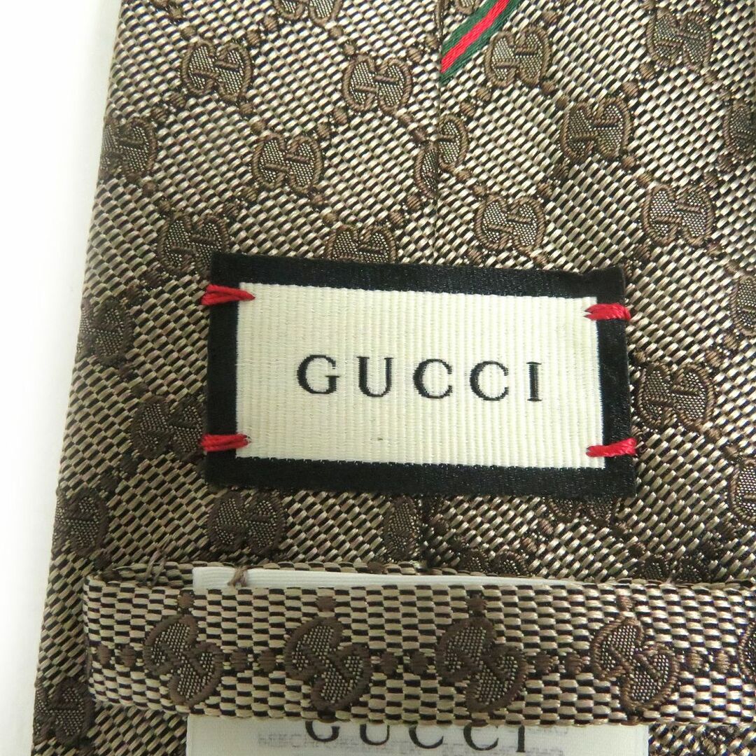 Gucci - 極美品□GUCCI/グッチ 456522 GG総柄 ウェブライン シルク100 
