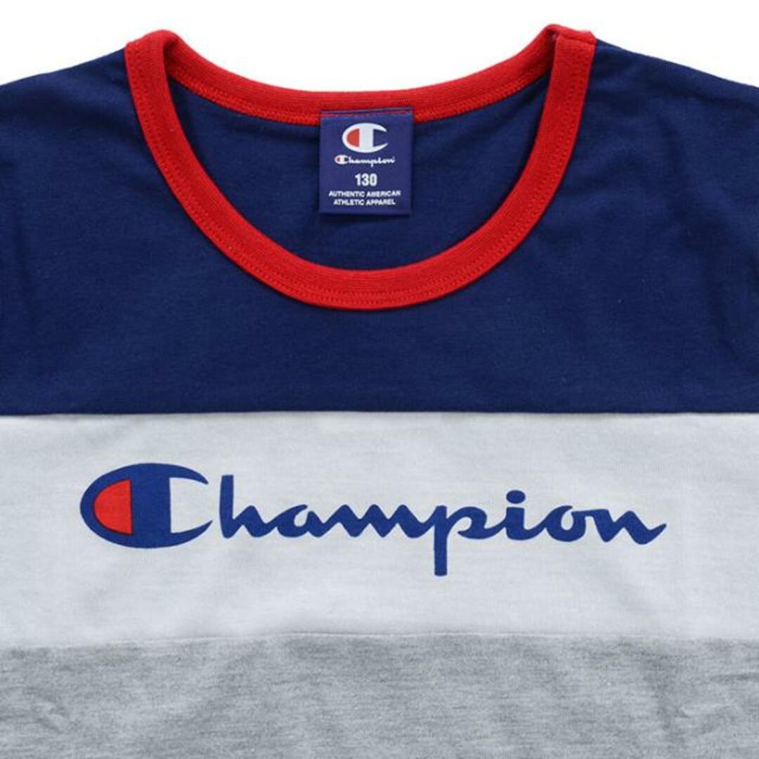 Champion(チャンピオン)の【アウトレット】Champion チャンピオン キッズ CE7299 11 / CE7299 20 / CE7299 08 Tシャツ キッズ 子供 ロンT 長袖 ロゴ 女の子 男の子 2.ネイビー キッズ/ベビー/マタニティのキッズ服男の子用(90cm~)(Tシャツ/カットソー)の商品写真