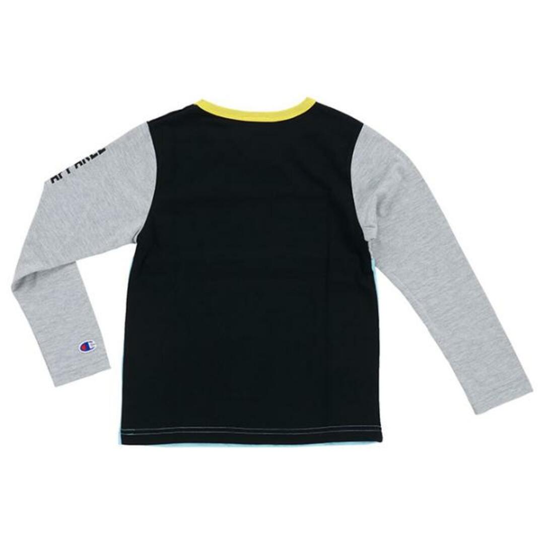 Champion(チャンピオン)の【アウトレット】Champion チャンピオン キッズ CE7299 11 / CE7299 20 / CE7299 08 Tシャツ キッズ 子供 ロンT 長袖 ロゴ 女の子 男の子 3.ブラック キッズ/ベビー/マタニティのキッズ服男の子用(90cm~)(Tシャツ/カットソー)の商品写真