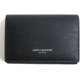 サンローラン(Saint Laurent)の未使用品▼SAINT LAURENT PARIS サンローランパリ ロゴ入り 6連 レザー キーケース ブラック シルバー金具 伊製 メンズ 箱・保存袋付き(キーケース)