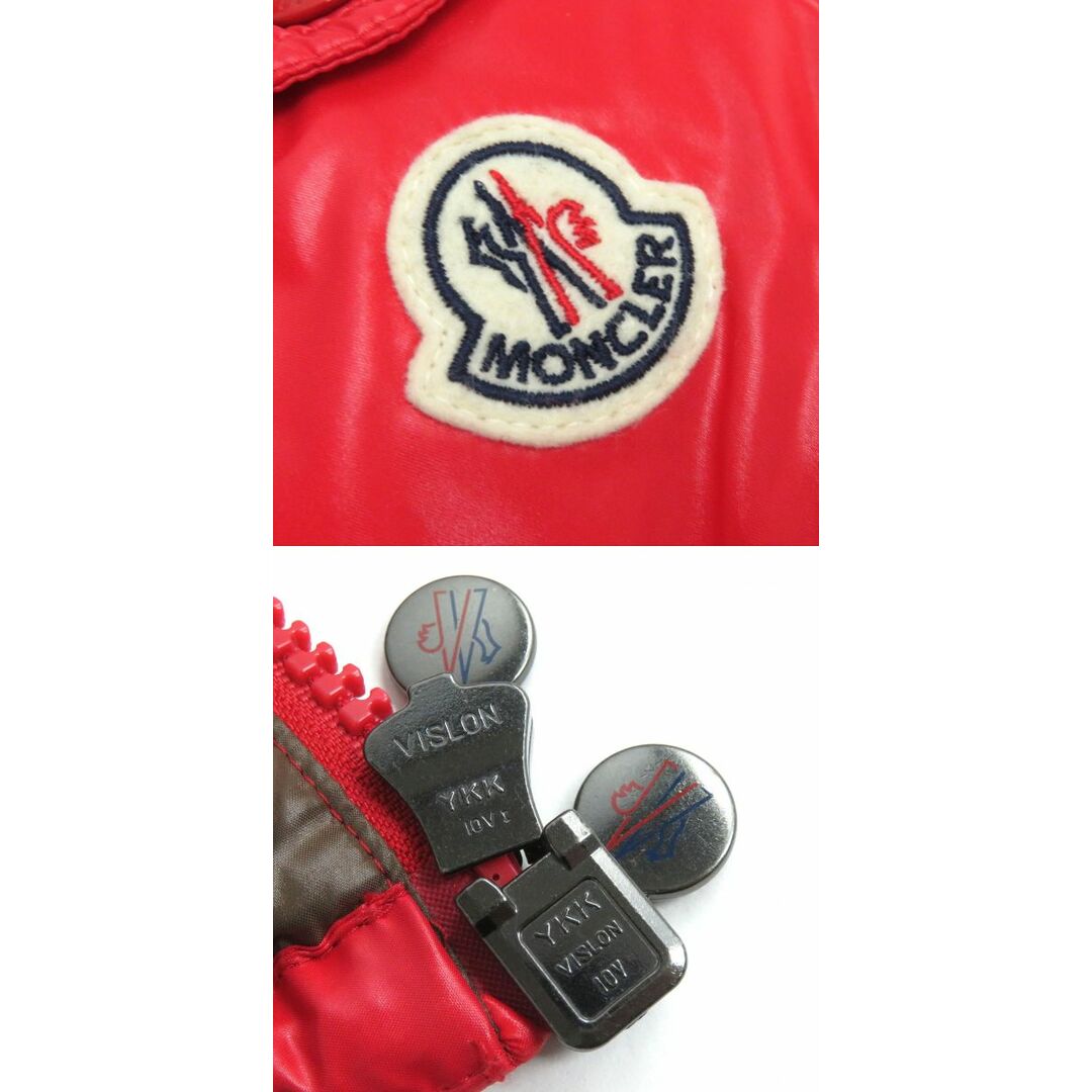 MONCLER(モンクレール)の美品△国内正規品 MONCLER モンクレール MAYA マヤ ロゴワッペン付き フーデッド ダブルジップ ダウンジャケット レッド 4 メンズ 冬物 メンズのジャケット/アウター(ダウンジャケット)の商品写真