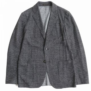 アルマーニ コレツィオーニ(ARMANI COLLEZIONI)の極美品△正規品 RMANI COLLEZIONI アルマーニコレツォーニ 千鳥格子柄 ウールシングルジャケット/ツイードジャケット ダークグレー系 46(テーラードジャケット)