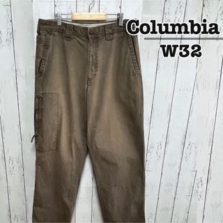 コロンビア(Columbia)のColumbia　ワークパンツ　チノパン　ブラウン　コットン　W32　USA古着(ワークパンツ/カーゴパンツ)