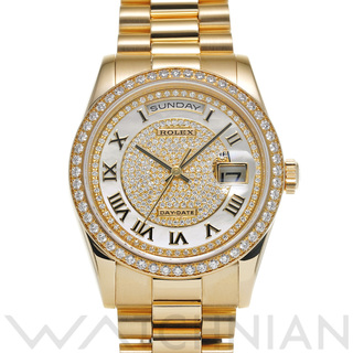 ロレックス(ROLEX)の中古 ロレックス ROLEX 118348 K番(2001年頃製造) ダイヤモンド /ホワイトシェル メンズ 腕時計(腕時計(アナログ))