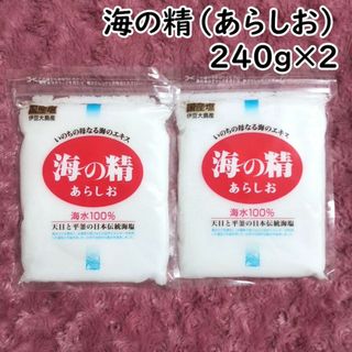 ウミノセイ(海の精)の【240g×2袋】斉藤一人さんオススメの自然塩 海の精(調味料)