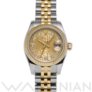 ロレックス(ROLEX)の中古 ロレックス ROLEX 179173G Z番(2006年頃製造) シャンパンコンピュータ /ダイヤモンド レディース 腕時計(腕時計)