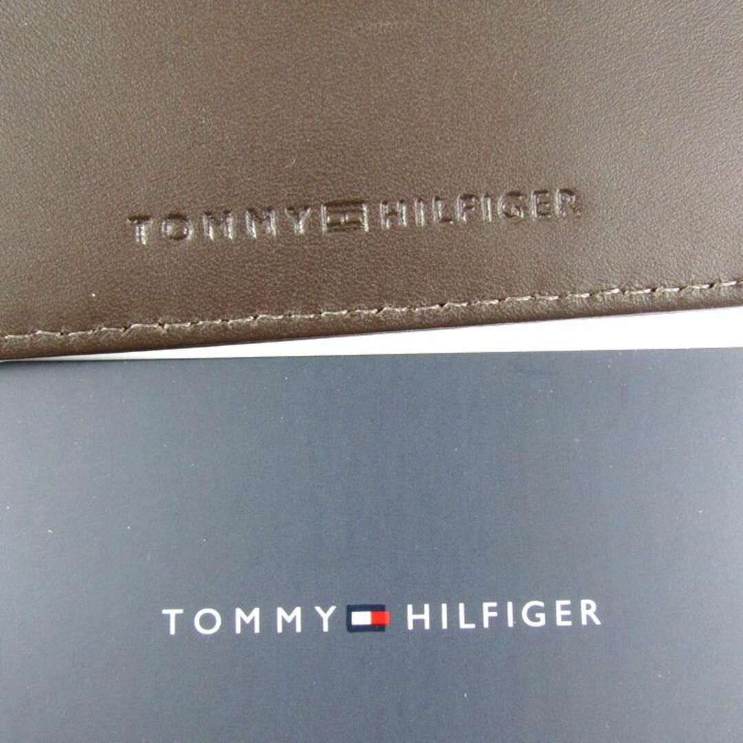 TOMMY HILFIGER(トミーヒルフィガー)のトミーヒルフィガー カードケース パスケース 未使用 定期入れ ブランド 小物 メンズ ブラウン TOMMY HILFIGER メンズのファッション小物(名刺入れ/定期入れ)の商品写真