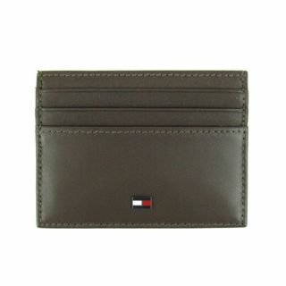 TOMMY HILFIGER - トミーヒルフィガー カードケース パスケース 未使用 定期入れ ブランド 小物 メンズ ブラウン TOMMY HILFIGER