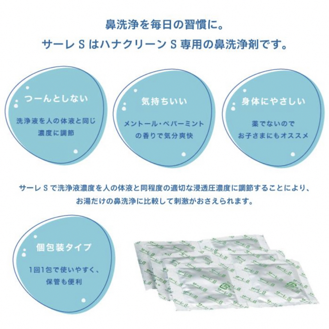 ハナクリーンS　サーレS　50包入 ×5箱 インテリア/住まい/日用品の日用品/生活雑貨/旅行(日用品/生活雑貨)の商品写真