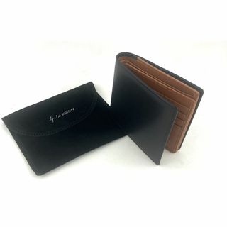 ◇未使用 極美品 Le sourire ルスリール 二つ折り財布 ブラック◇(折り財布)