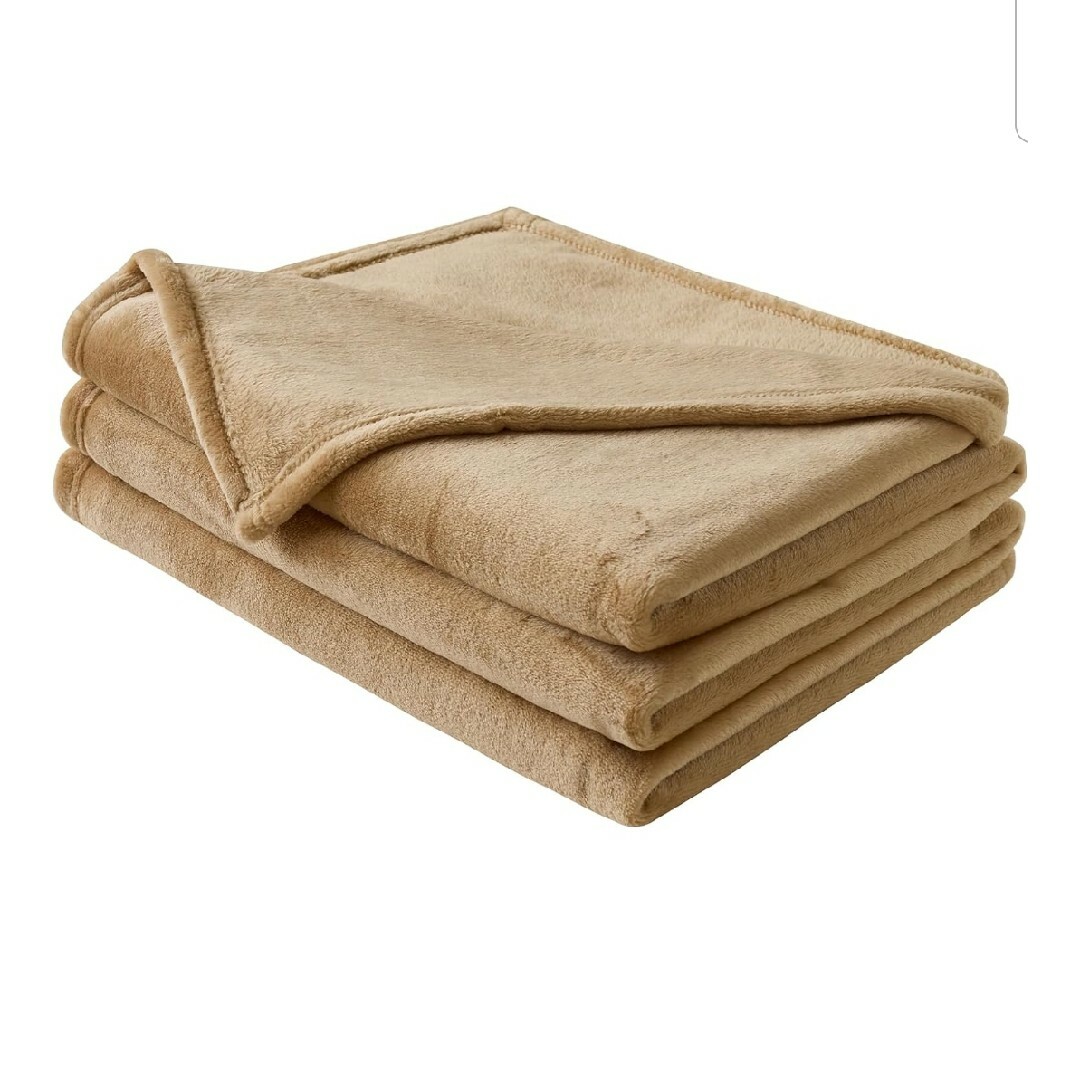 毛布 シングル ブランケット 秋 冬 寒さ対策　軽量 薄手 吸湿発熱 インテリア/住まい/日用品の寝具(毛布)の商品写真