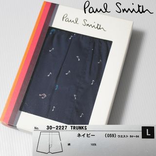 Paul Smith - 新品 未開封 ポールスミス カラフル音符柄 トランクス L 紺