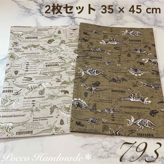 給食ナフキン 2枚セット【793】 35×45 ランチマット 入学準備 男の子柄(外出用品)