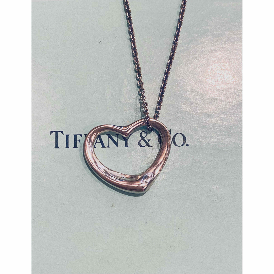 Tiffany & Co.(ティファニー)のTIFFANY ティファニー オープンハートネックレス　正規品♡三越で購入 レディースのアクセサリー(ネックレス)の商品写真