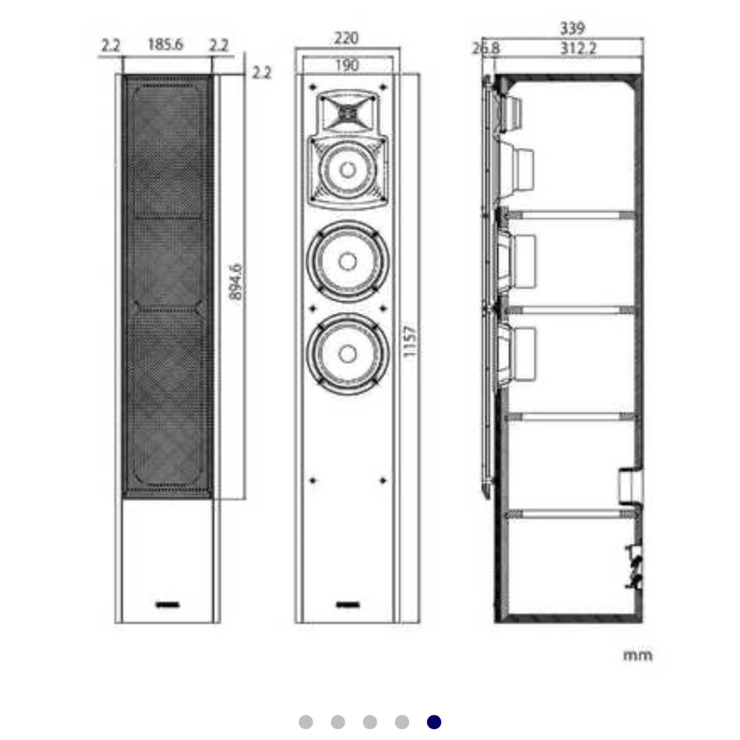 ヤマハ(ヤマハ)のYAMAHA ヤマハ NS-F350 ハイレゾ対応 ウォルナット スピーカー スマホ/家電/カメラのオーディオ機器(スピーカー)の商品写真