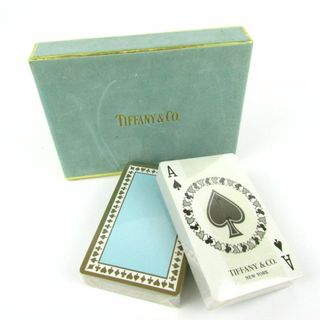 ティファニー(Tiffany & Co.)のティファニー トランプ 2組セット 未使用 カードゲーム ブランド グッズ 雑貨 箱キズ有り レディース ブルー TIFFANY&Co.(その他)