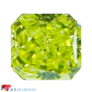 FANCY INTENSE GREEN YELLOW 0.122ct RCT(その他)