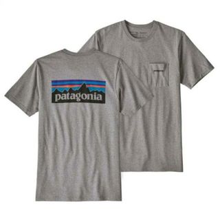 パタゴニア(patagonia)の【メール便】Patagonia パタゴニア M’s P-6 Logo Pocket Responsibili-Tee ロゴ ポケット レスポンシビリティー 38512 Tシャツ 半袖 アウトドア 売れ筋アイテム 3.グレー(Tシャツ/カットソー(半袖/袖なし))