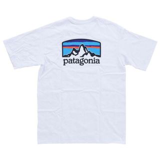 パタゴニア(patagonia)の【メール便】Patagonia パタゴニア M's Fitz Roy Horizons Responsibili-Tee 38501 レスポンシビリティー 38501 Tシャツ 半袖 アウトドア 売れ筋アイテム 2.ホワイト(Tシャツ/カットソー(半袖/袖なし))