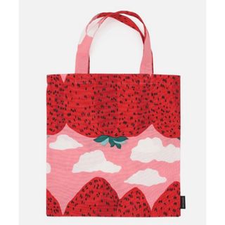 マリメッコ(marimekko)のマリメッコ マンシッカヴォレット トートバッグ エコバッグ イチゴ 花柄(トートバッグ)