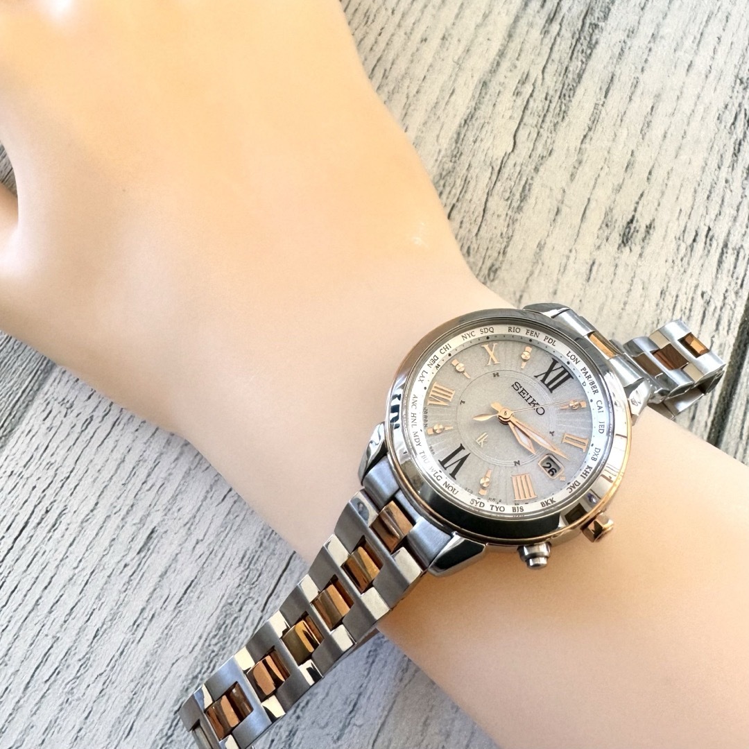 SEIKO - 【希少】SEIKO ルキア 腕時計 1B25-0AP0 電波ソーラー SEIKO - 【希少】SEIKO ルキア 腕時計 1B25-0AP0 電波ソーラー
