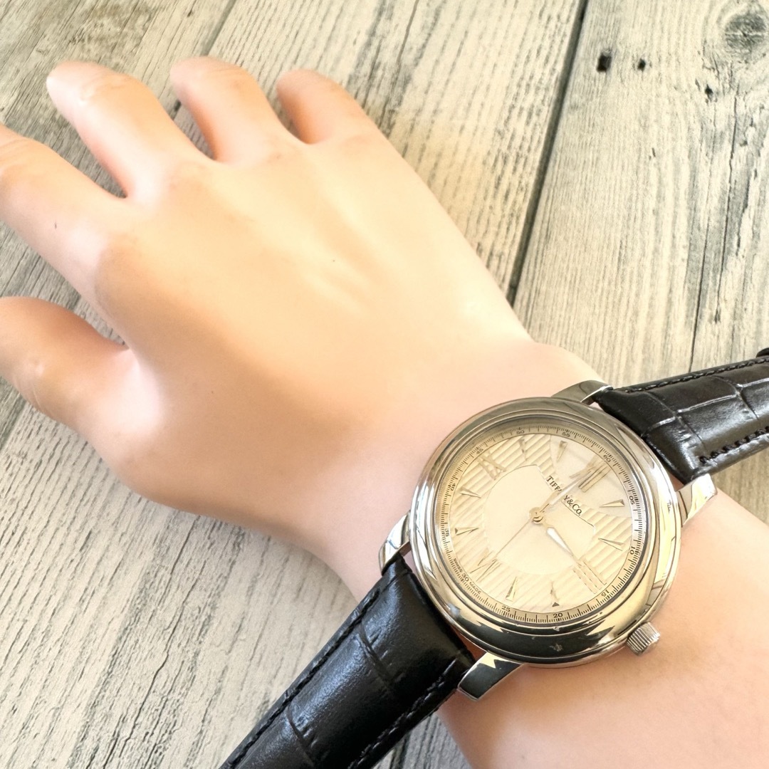 Tiffany & Co.(ティファニー)の【希少】TIFFANY&Co ティファニー 腕時計 マーク ラウンド シルバー メンズの時計(腕時計(アナログ))の商品写真