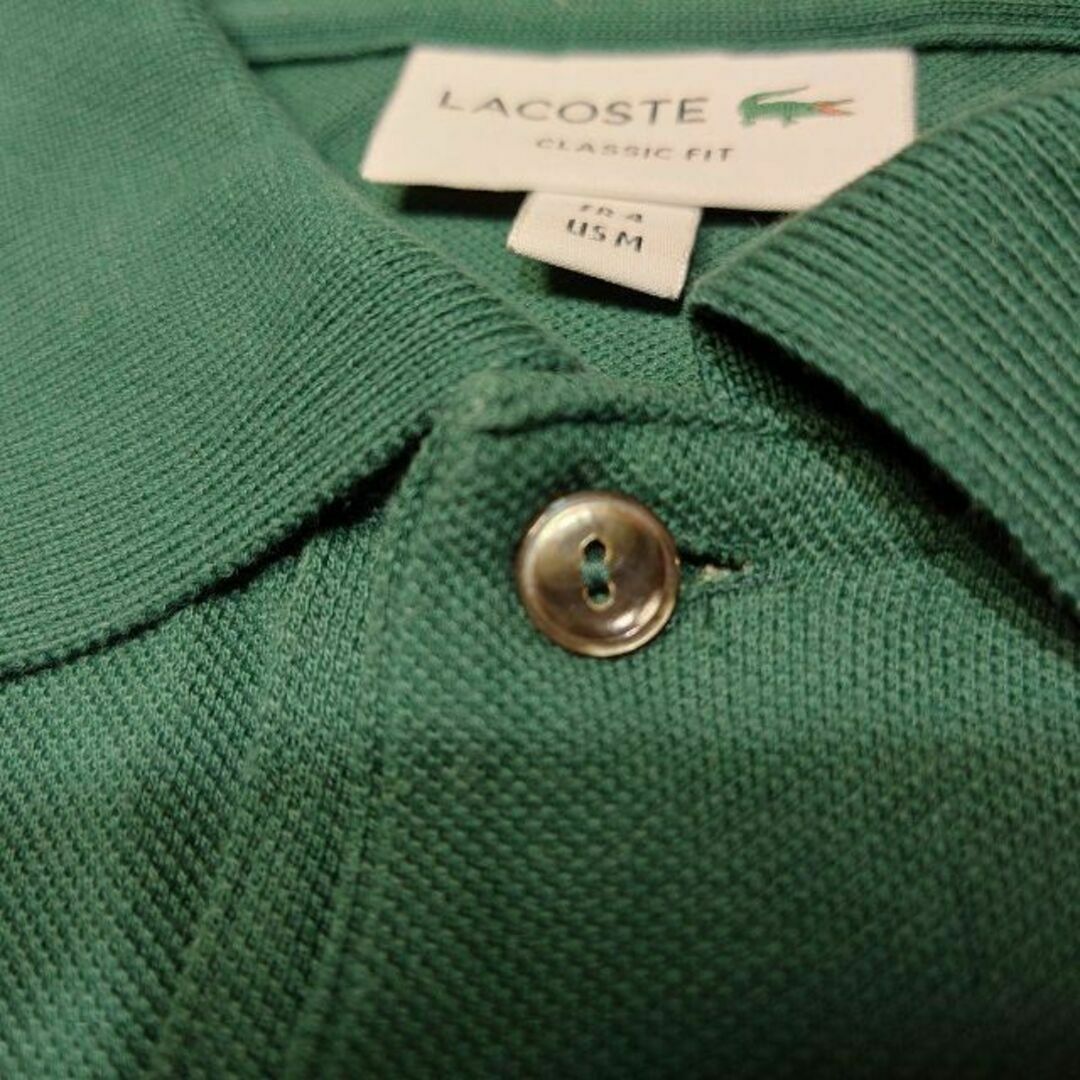 LACOSTE(ラコステ)のLACOSTE 鹿子 長袖 ポロシャツ ラコステ グリーン 緑 US MSIZE メンズのトップス(ポロシャツ)の商品写真