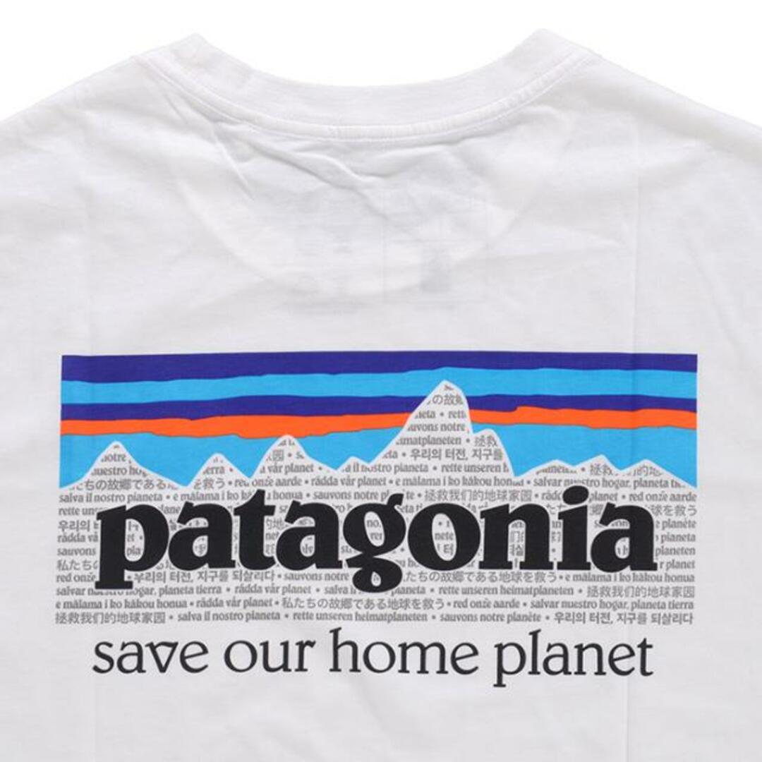 patagonia(パタゴニア)の【メール便】Patagonia パタゴニア M's P-6 Mission Organic T-Shirt ミッション オーガニック 37529 半袖  Tシャツ アウトドア 売れ筋アイテム 2.ホワイト メンズのトップス(Tシャツ/カットソー(半袖/袖なし))の商品写真