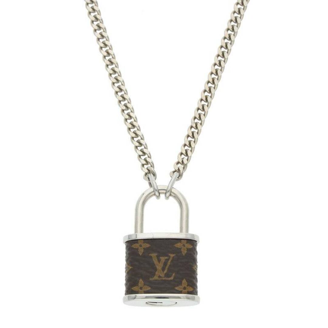 LOUIS VUITTON(ルイヴィトン)のルイヴィトン  M00525 ペンダント・モノグラム ロケット モノグラムパドロックチェーンネックレス メンズ メンズのアクセサリー(ネックレス)の商品写真