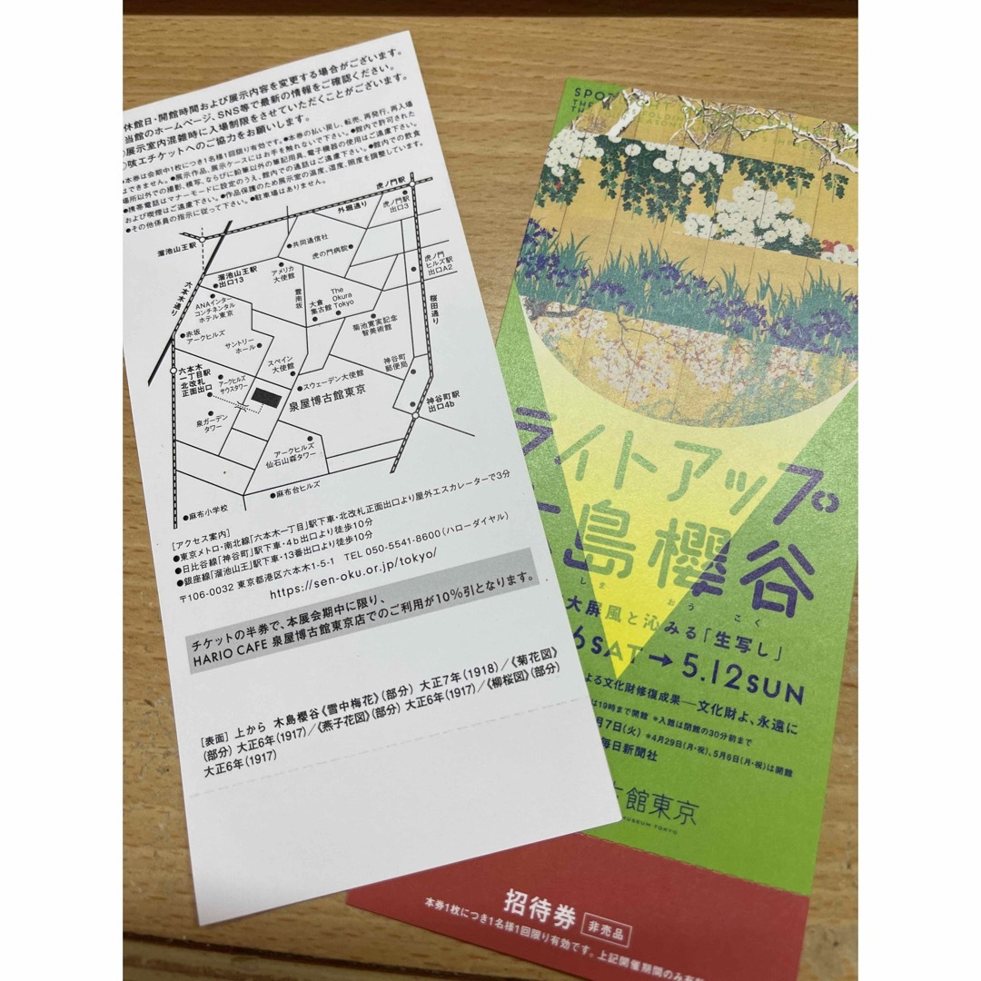 ライトアップ 木島欅谷 ペアチケット チケットの施設利用券(美術館/博物館)の商品写真
