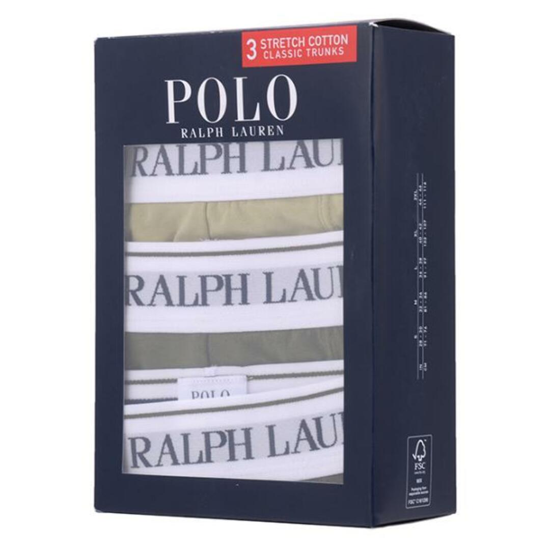 POLO（RALPH LAUREN）(ポロ)のPOLO by Ralph Lauren ポロ ラルフローレン 3 STRETCHCOTTON CLASSIC TRUNKS 714830299047 ボクサーブリーフ ボクサーパンツ 下着 polo0171 マルチ メンズのアンダーウェア(ボクサーパンツ)の商品写真