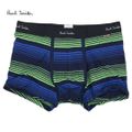 Paul Smith ポールスミス MEN TRUNK M1A 459B AU745 47 メンズ 下着 ボクサーパンツ ボーダー マルチカラー ロゴ グリーン 緑 ブルー 青 ブラック 黒 - S