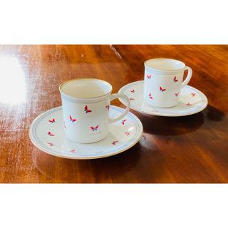 ハナエモリ(HANAE MORI)のHANAE MORI DINNERWARE カップ ソーサー 2組セット(食器)