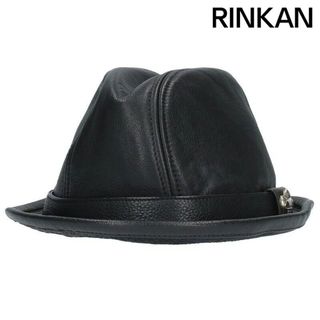 クロムハーツ(Chrome Hearts)のクロムハーツ  FEDORA フェドラ ガンスリンガーBSフレアレザーハット メンズ M(ハット)