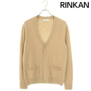 メゾンキツネ(MAISON KITSUNE')のメゾンキツネ  FM00504KT1014 フォックスパッチウールカーディガン レディース M(カーディガン)