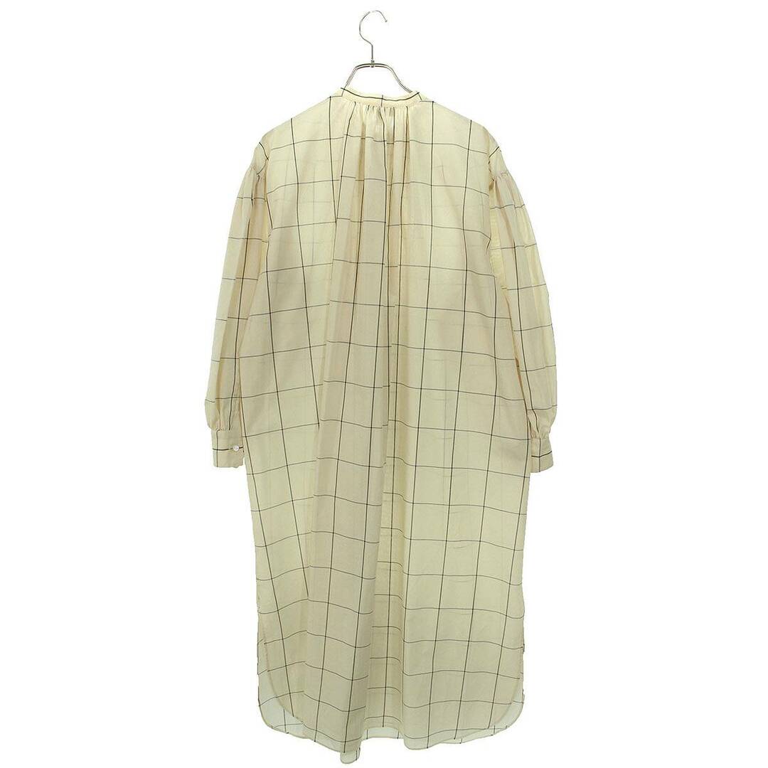 HYKE(ハイク)のハイク  221-16128 PLAID GATHER DRESS ウインドウペンチェック柄ガーゼワンピース レディース 2 レディースのワンピース(ロングワンピース/マキシワンピース)の商品写真