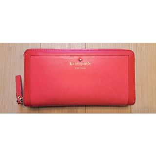 ケイトスペードニューヨーク(kate spade new york)のケイト・スペード　長財布　レッド(財布)