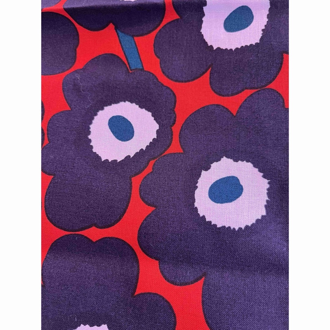 marimekko(マリメッコ)のマリメッコ　ミニウニッコ　パープル ハンドメイドの素材/材料(生地/糸)の商品写真