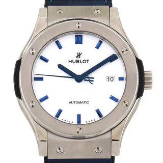 ウブロ(HUBLOT)のウブロ クラシックフュージョンチタニウムホワイトシャイニーブルー 542.NX.2210.LR.JPN17 TI 自動巻(腕時計(アナログ))