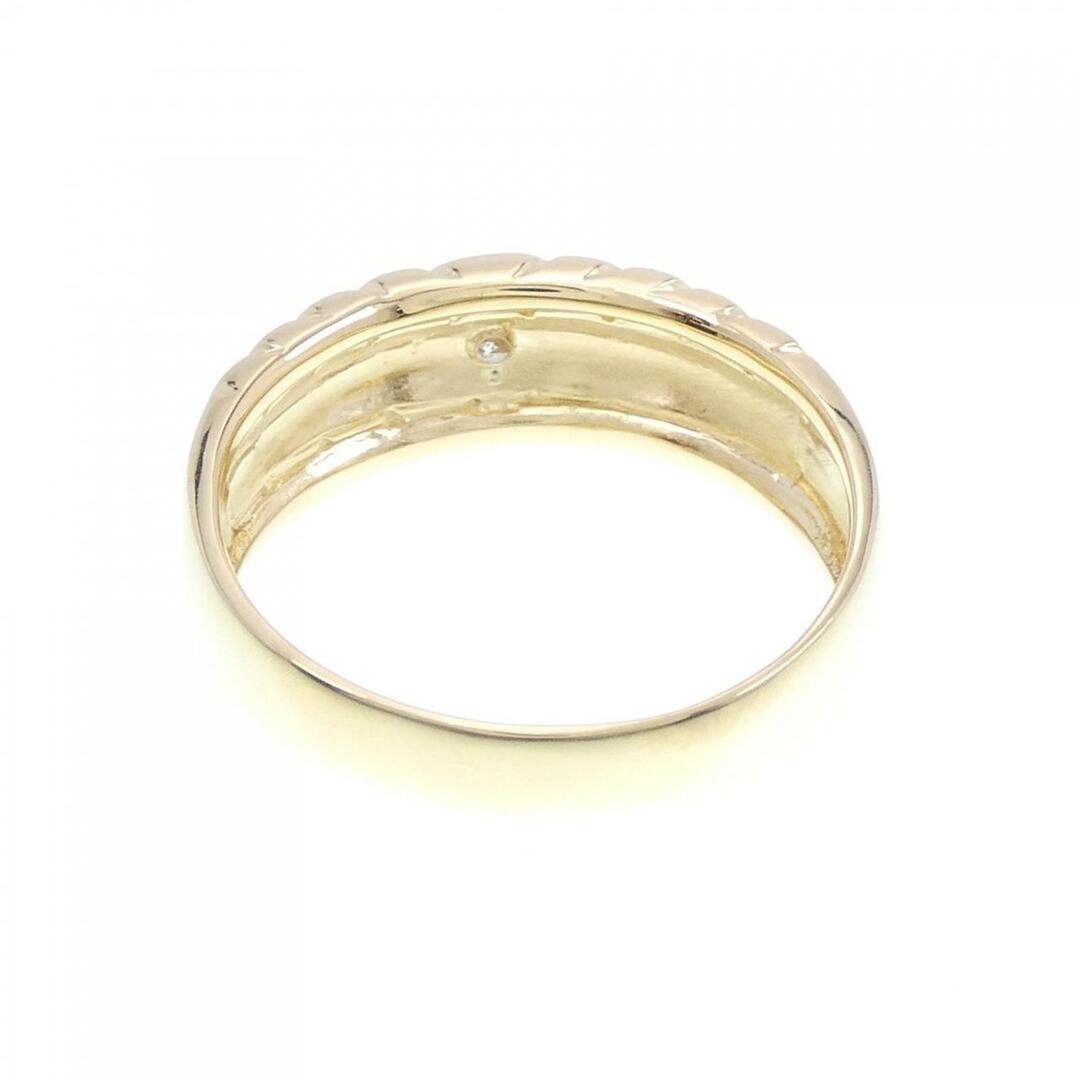 【新品】K18YG ダイヤモンド リング 0.10CT レディースのアクセサリー(リング(指輪))の商品写真