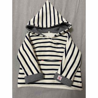 プチバトー(PETIT BATEAU)のプチバトー◆18m/81cm◆マリニエール小人パーカー アウター プルオーバー(ジャケット/コート)