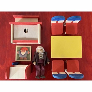 セレクタ社　家具　人形　ドールハウス　ドイツ　木製　木のおもちゃ(知育玩具)