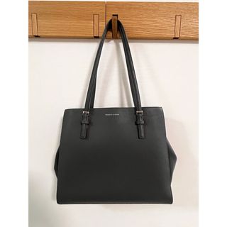 チャールズアンドキース(Charles and Keith)のCHARLES & KEITH クラシックダブルハンドルトートバッグ（Grey）(トートバッグ)