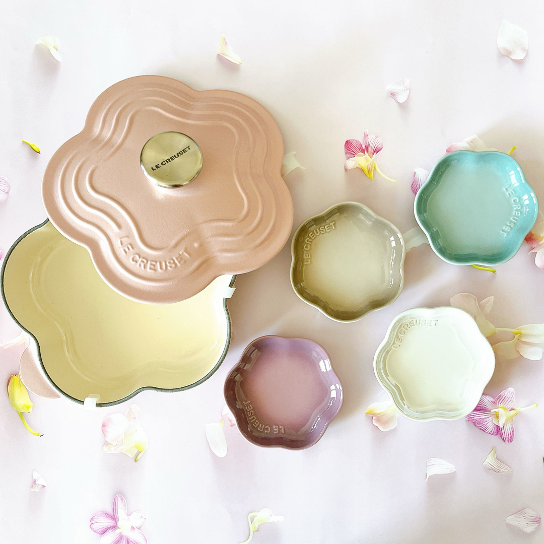 LE CREUSET - ♡ルクルーゼ プレート フルール 20cm ミニ LE CREUSET - ♡ルクルーゼ プレート フルール 20cm ミニ